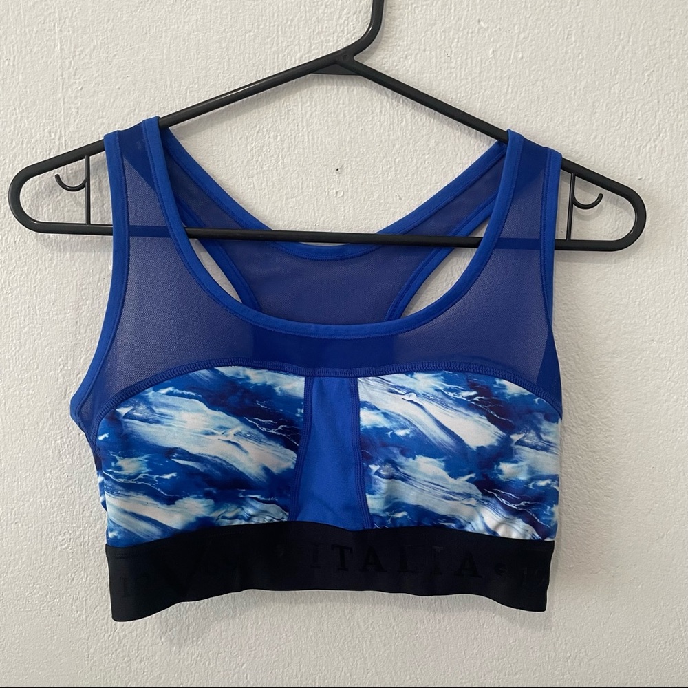 19v69 Italia Royal Blue Racerback Sport Bra Medium